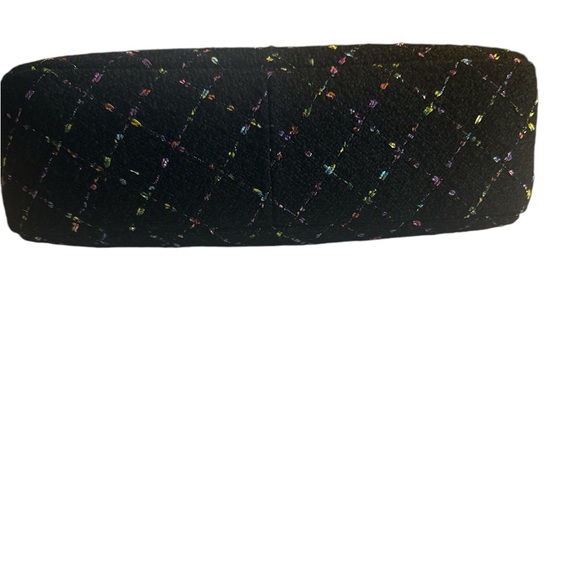 Karl Lagerfeld Embellished Boucle Black & Multi Color Fabric Shoulder Bag NWT - Picture 7 of 10